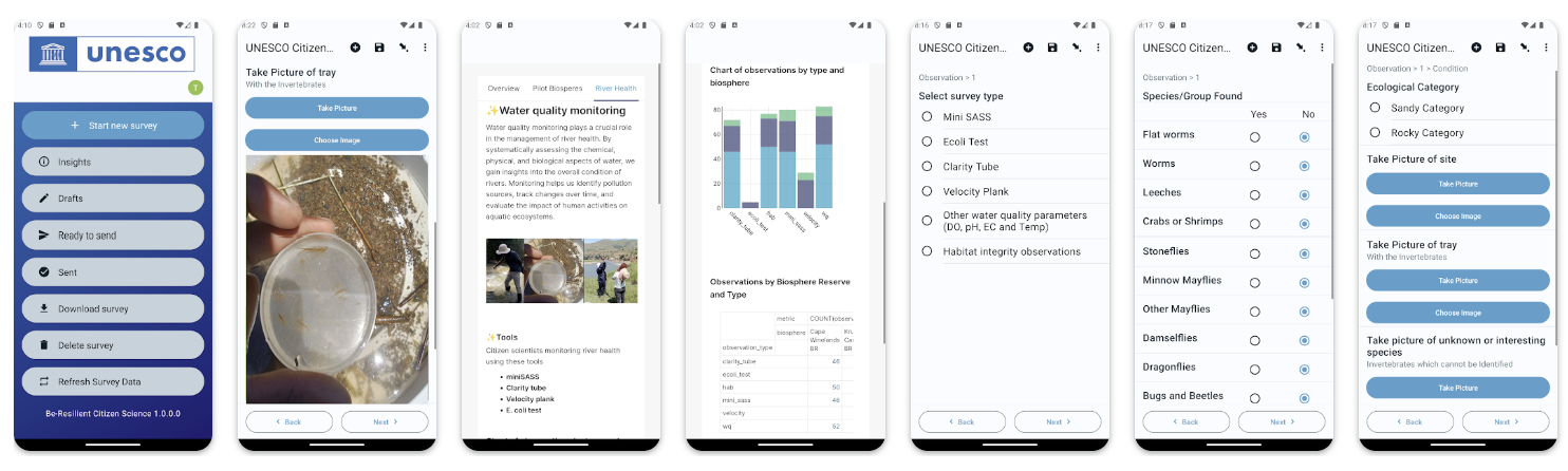 Mobile Application Screenshots